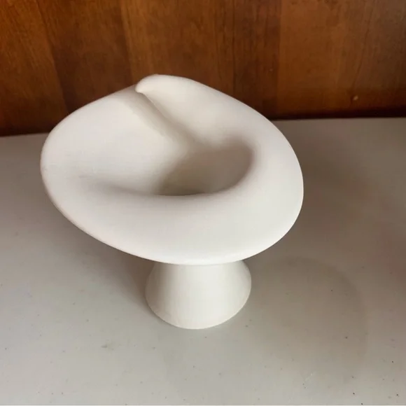 Set of 3 Calla Lily Tapered Candle Holders Studio Artist Pottery signed - Picture 6 of 10